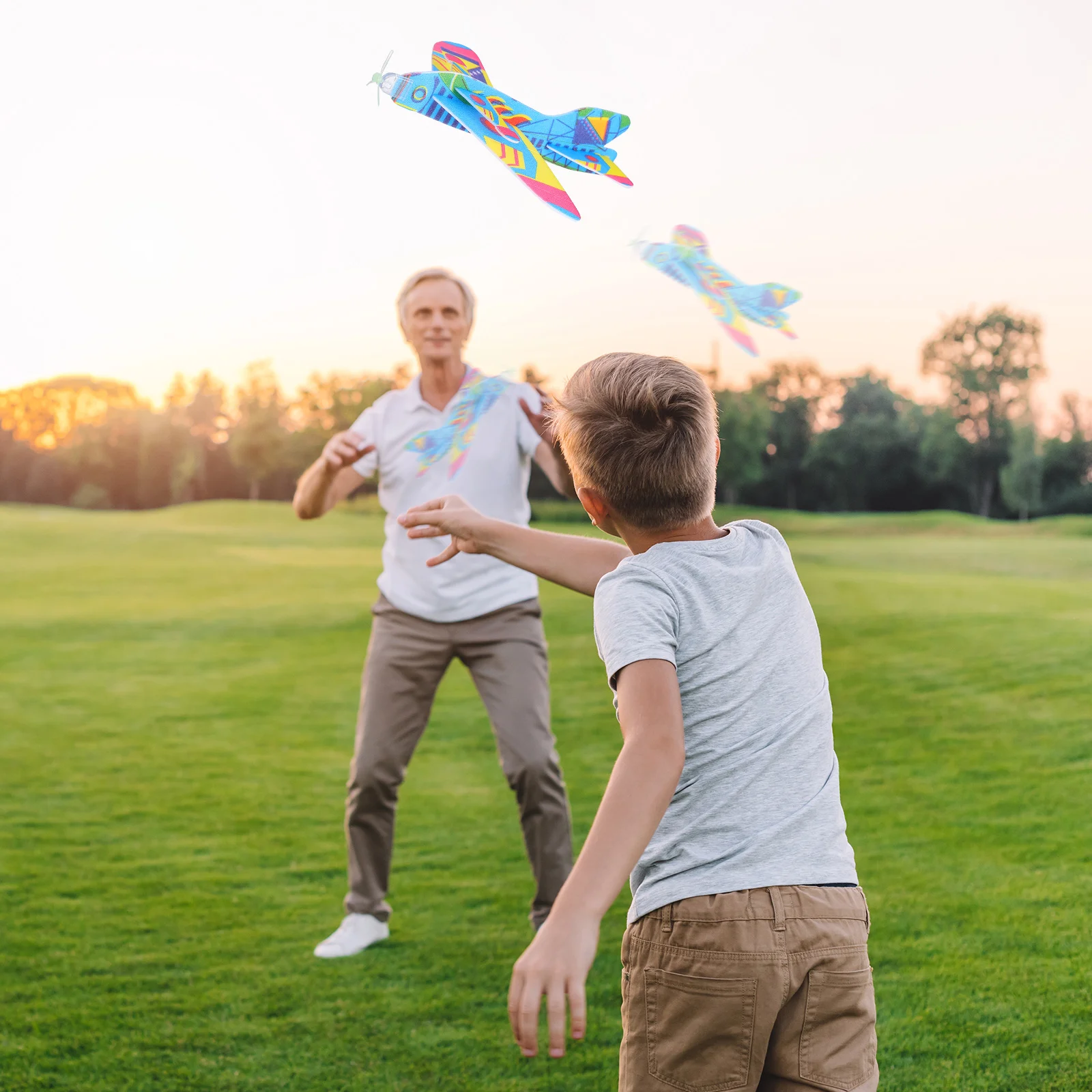 12 Pcs Hand Throwing Foam Plane Airplane Toy Foams Plaything Children’s Toys Flying Gliders Outdoor