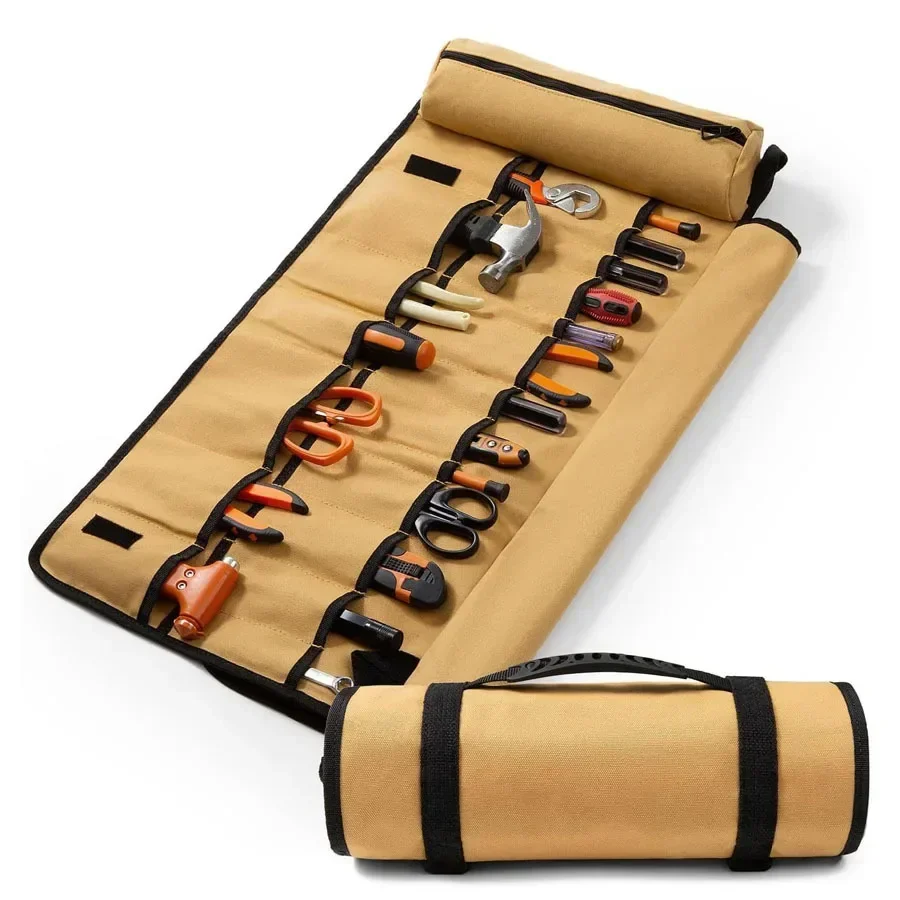 Multi-Purpose Tool Bag High Quality Professional Multi Pocket Hardware Tools Pouch Roll UP Portable Small Tools Organizer Bag