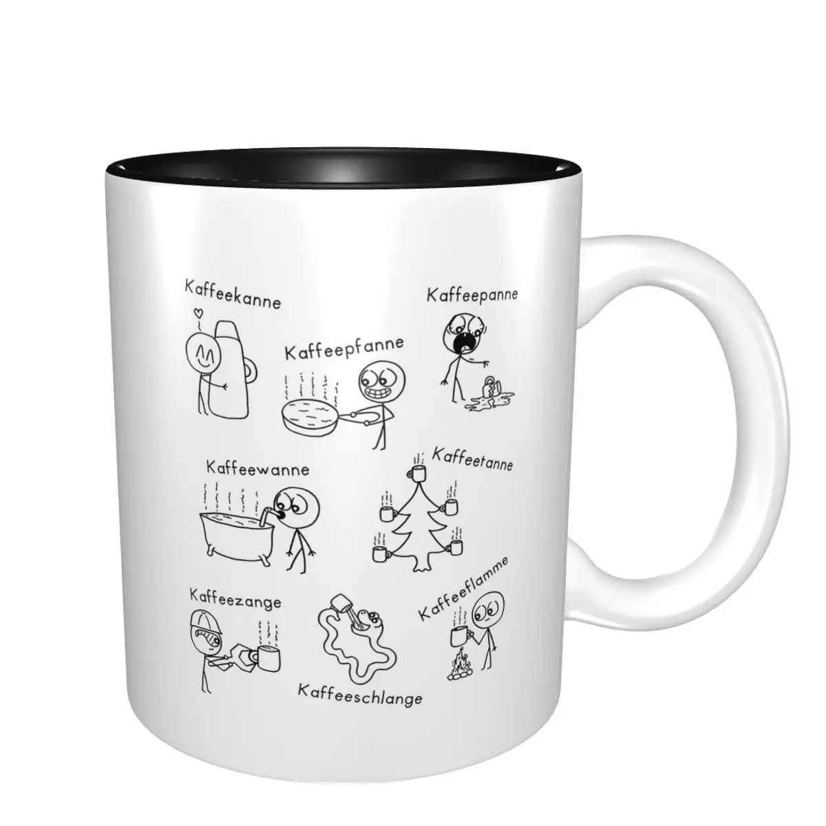 Coffee Comic Mug Funny Ceramic Coffee Cups Tea Mugs Milk Cup Drinkware Gift for Friends