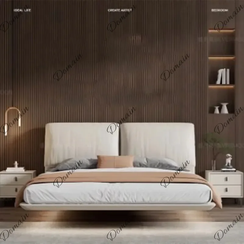 XY Modern Comforter Double Bed Queen Size Platform Bedframe Headboards Queen Bed Bedroom King Size Lit 2 Personnes Furniture Hom
