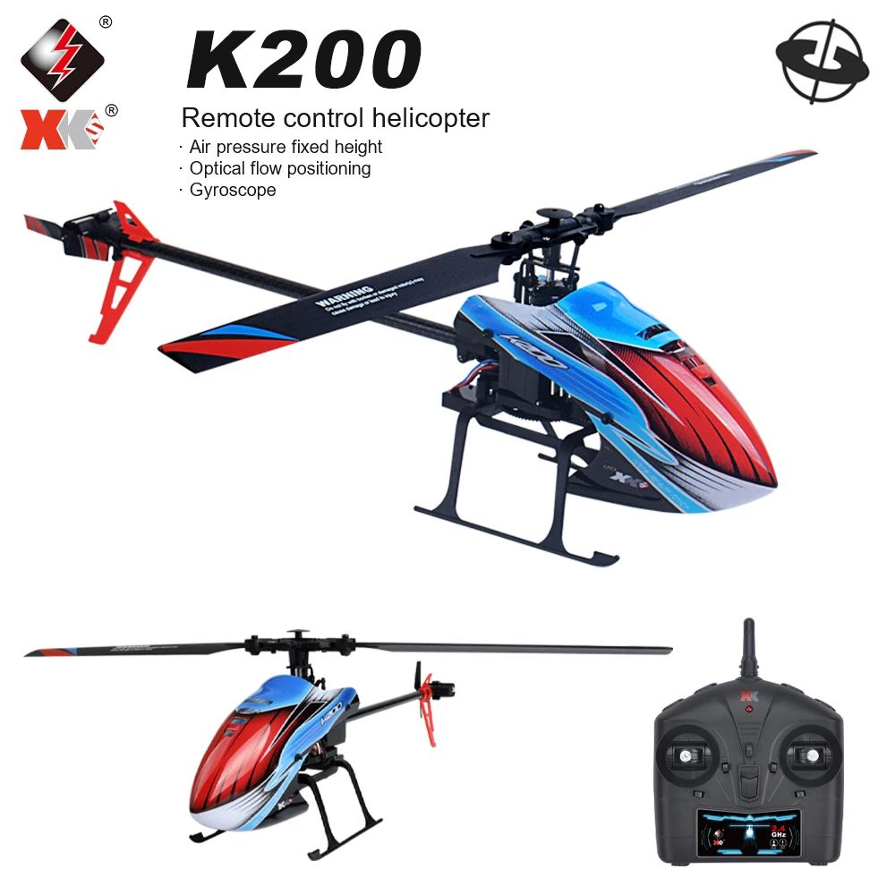 

Радиоуправляемые вертолеты WLtoys XK K200 2,4G 4CH 6-Aixs Гироскоп с фиксированной высотой и одним лезвием Пропеллер Мини-игрушка с дистанционным управлением