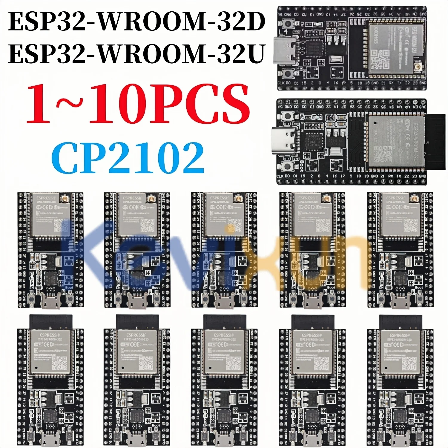 ESP32-DevKitC core board ESP32 development board ESP32-WROOM-32D ESP32-WROOM-32U WIFI+Bluetooth-compatible IoT NodeMCU-32