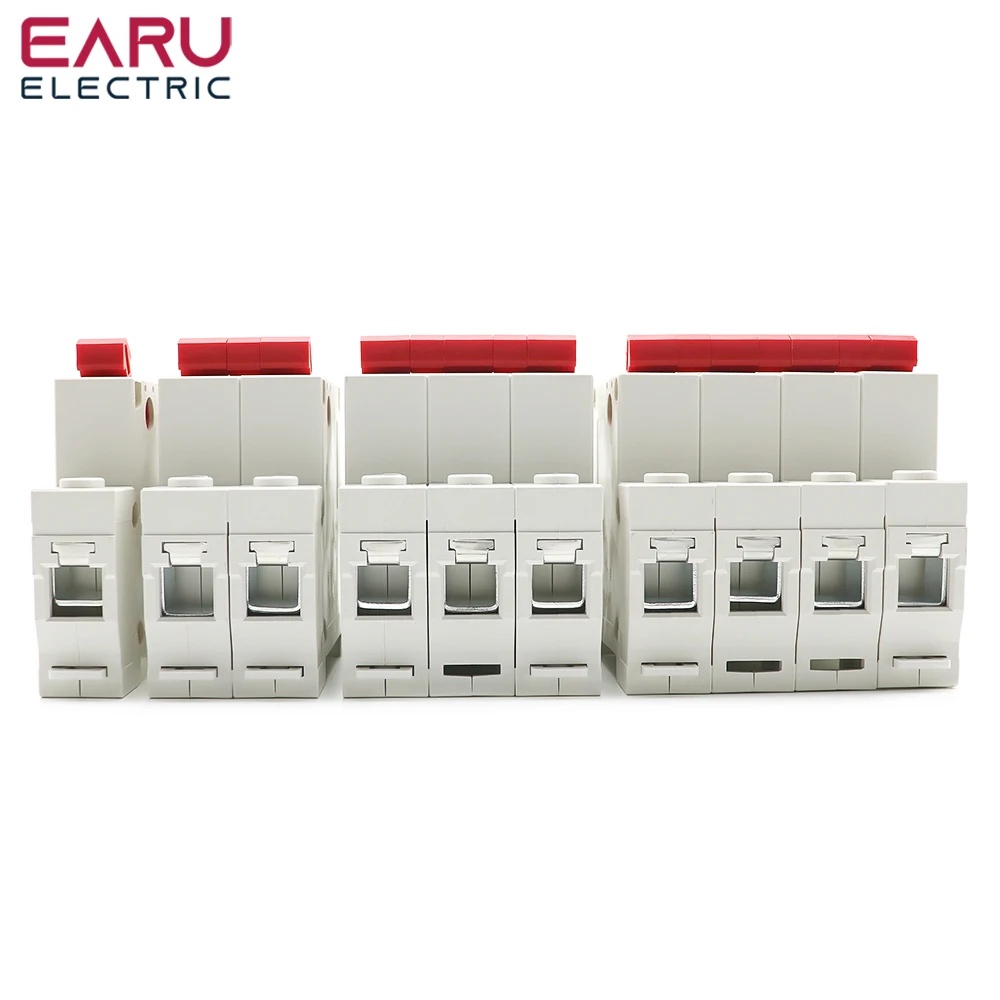 Din Rail 1P 2P 3P 4P 40A 63A 100A 125A Knife Main Switch Isolating Switch for Home Industrial Use Circuit Breaker AC 230V 400V