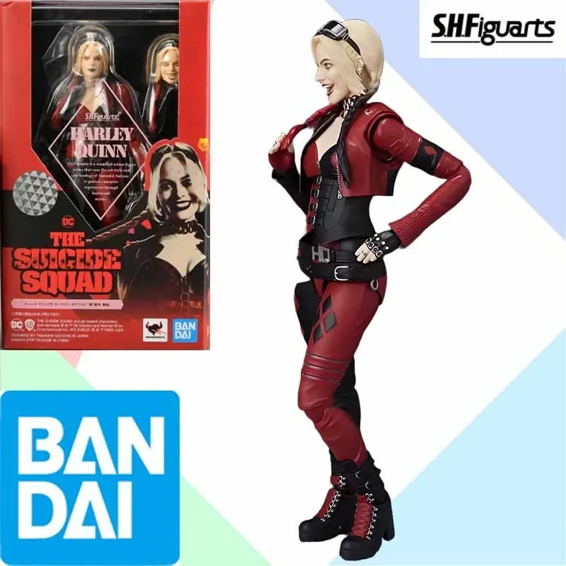 

Bandai Original MODEL KIT SHF Harley Quinn Movie Birds of Prey Action Figure Model Toys Gifts For boy Collectible Foam box sends