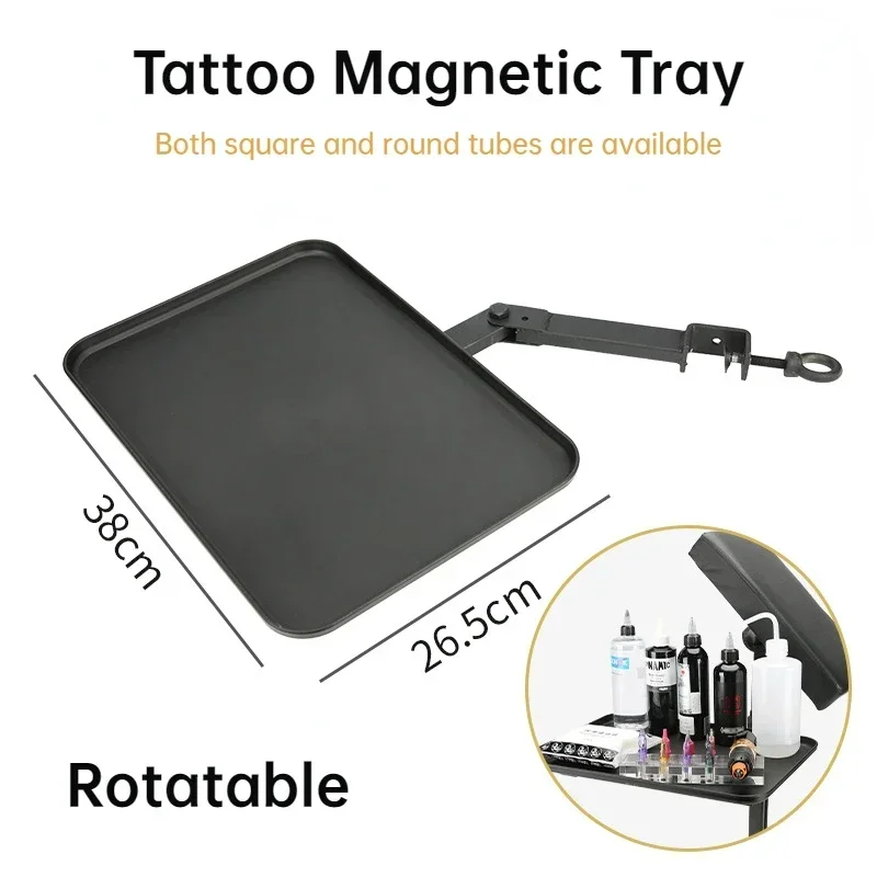 Support de bras magnétique pour tatouage, accessoires de chaise de tatouage, poignées spéciales, outil de maquillage de beauté rotatif en fer