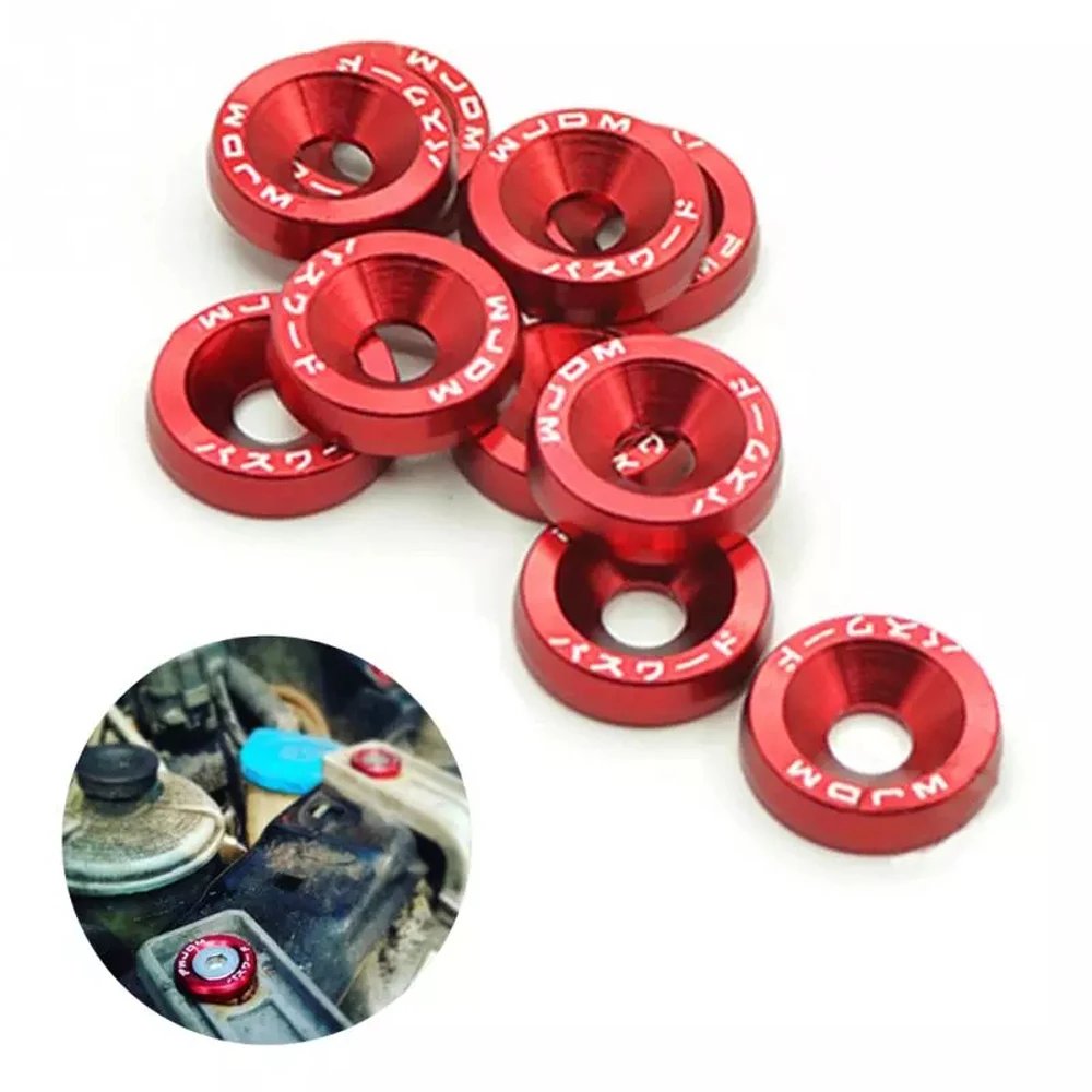 Car Styling M6 Car Fender Engine styling Car Fasteners License Plate Bolts Car Modified Washer Car Modified Bolts JDM Washer
