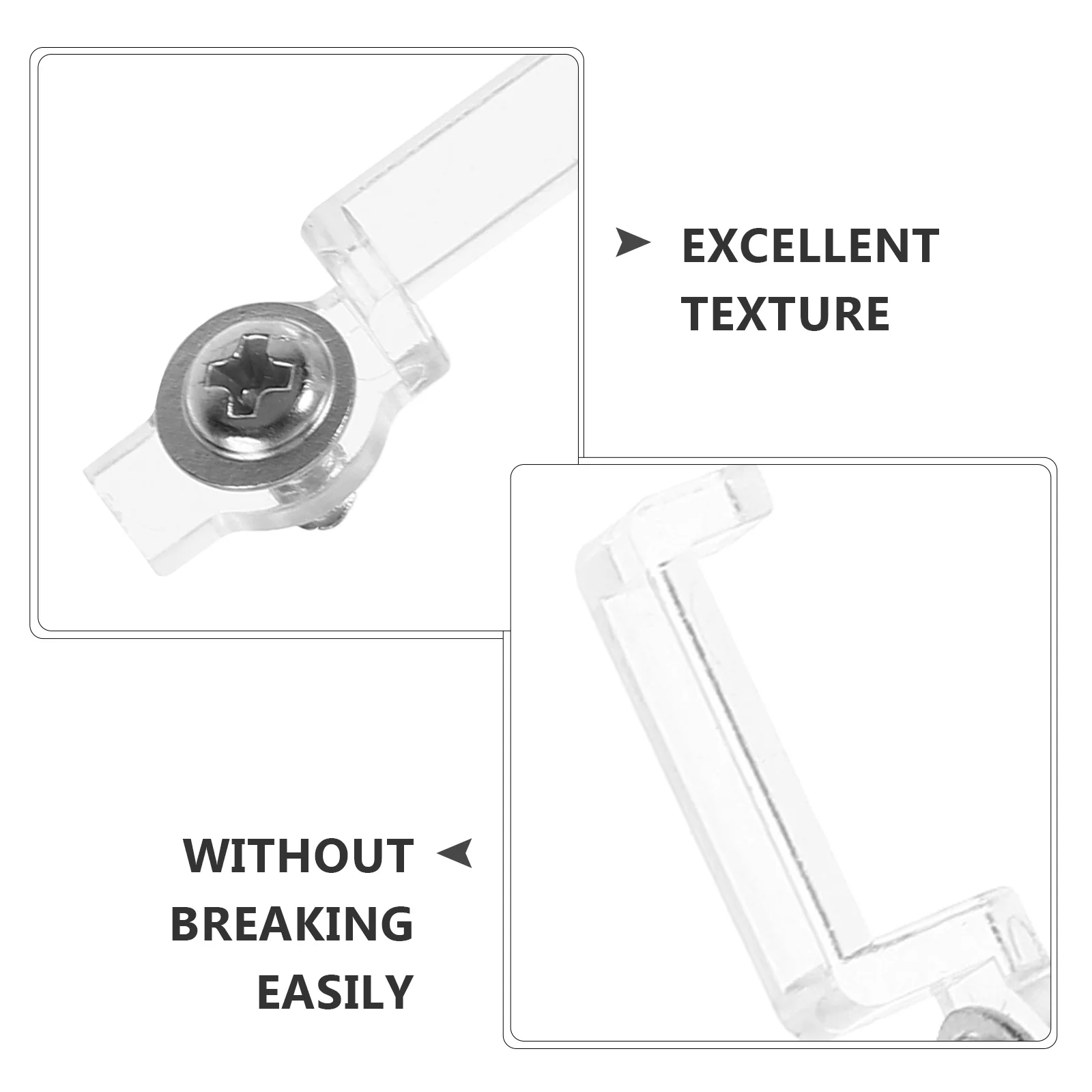 

100Pcs 8mm LED Light Strip Mounting Clips Durable Plastic Iron Easy Installation Fixing Holders LED Light Clips