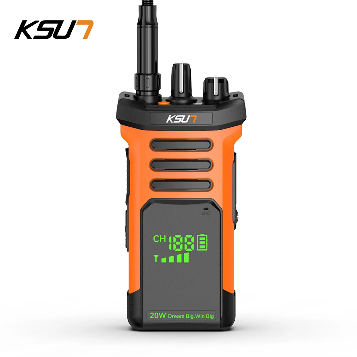 KSUN-walkie-talkie profesional X80, Radio bidireccional de largo alcance de alta potencia, intercomunicador de carga inversa para la industria, túnel de sótano, 20W