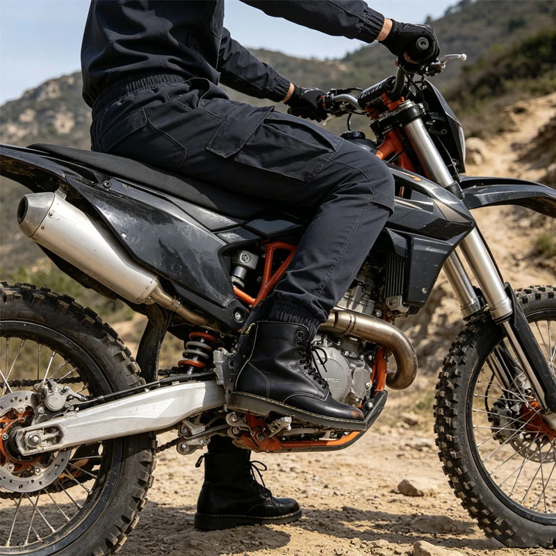 Breathable CE Protective Motorcycle Pants Men Multi Pocket Wearproof Motorbike Trousers Racing Travel Riding Gear Trousers