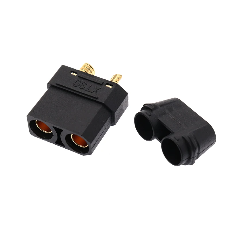 Conector preto para bateria, ESC e carregador de chumbo, macho e fêmea, Amass-XT90, XT90H, XT90H-M