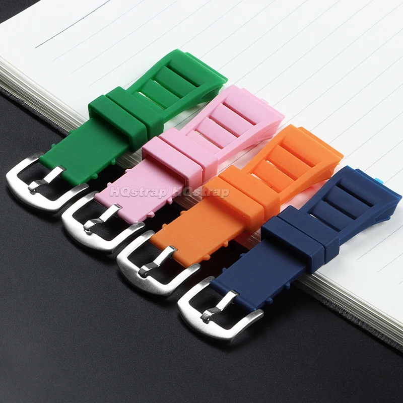 سيليكون حزام لريتشارد ميل RM011 حزام (استيك) ساعة 21 مللي متر * 17 مللي متر المطاط الغوص سوار مقاوم للماء العالمي استبدال معصمه