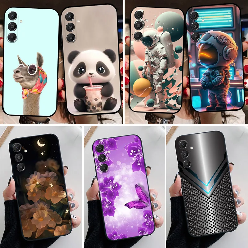 For Samsung Galaxy M35 Phone Case Fashion Funda For Samsung M55 M15 F15 C55 F55 F05 M05 4G F34 5G Back Cover TPU Silicone Bumper