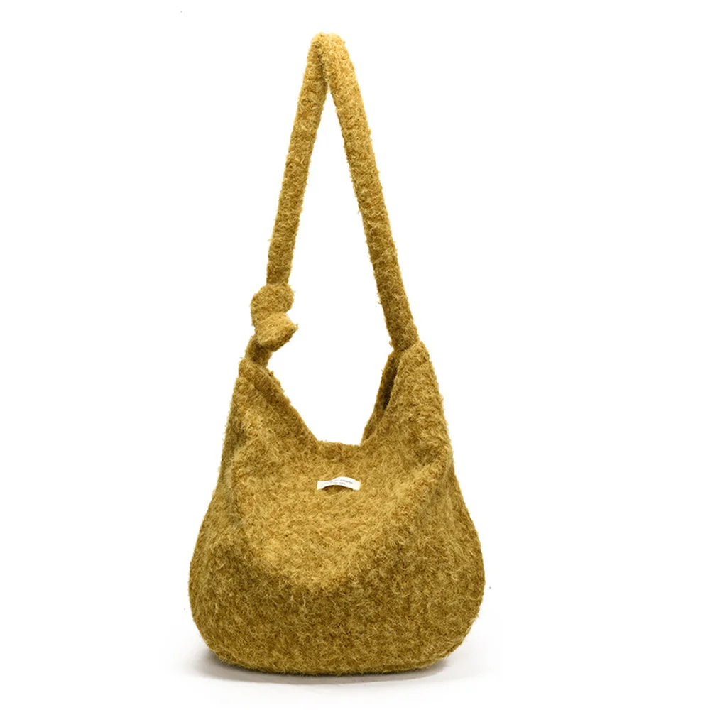 Lightweight Durable Large Mom Tote - Long-handled Textured Dumpling Bag For Commuting, Daily Use Multi-scene Storage