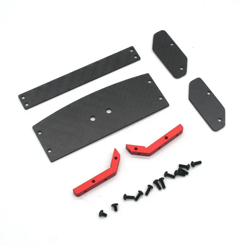 Metal accessory Losi Micro b Rc Car 2WD Buggy RTR LOS00007 RC 1/24 Remote control car Carbon fiber double rear wing parts