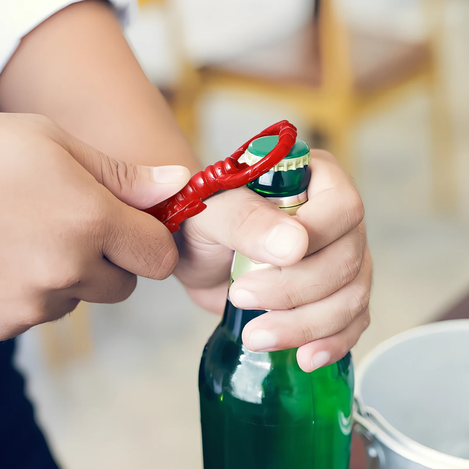 

2Pcs Lobster Bottle Opener Zinc Alloy Party Bar Beer Drink Opener Rust Resistant Portable Drink Bottle Openers