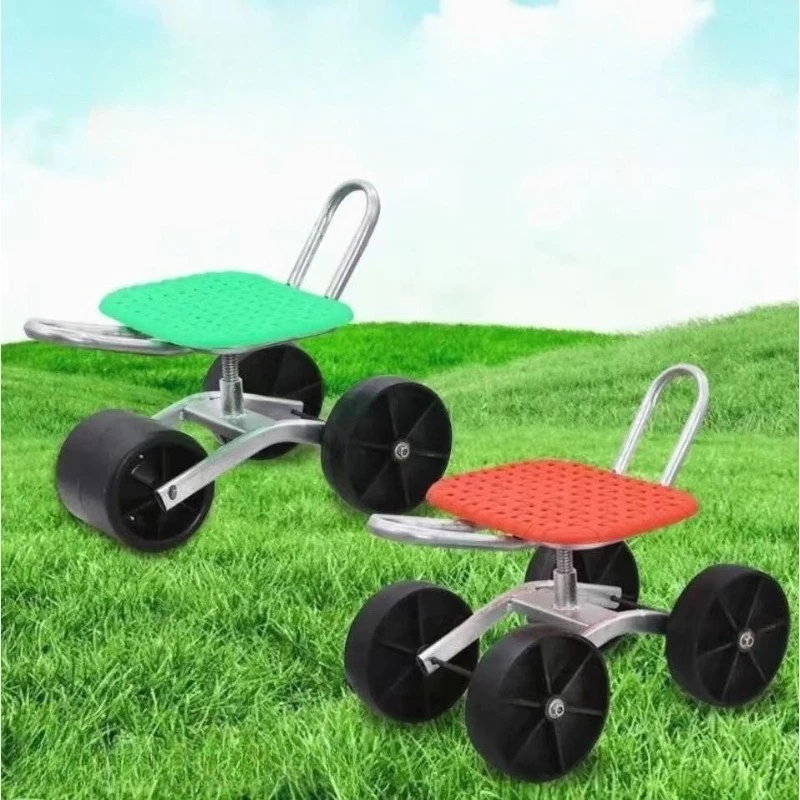 

Greenhouse pastoral stools can be rotated, farmland work stools, picking stools