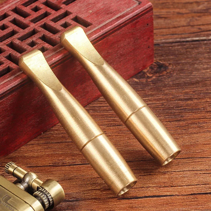 1Pcs Pure Copper Coarse Medium and Fine Three-use Cigarette Holder Recycling Trolley Filter Cigarette Holder Cigarette Filters view 6