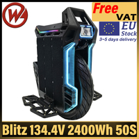 EU Stock BEGODE Blitz 134.4V 2400Wh 50S Battery 3500W C32 High Speed Motor IP67 Waterproof Dual Damping Adjustable 20inch EUC