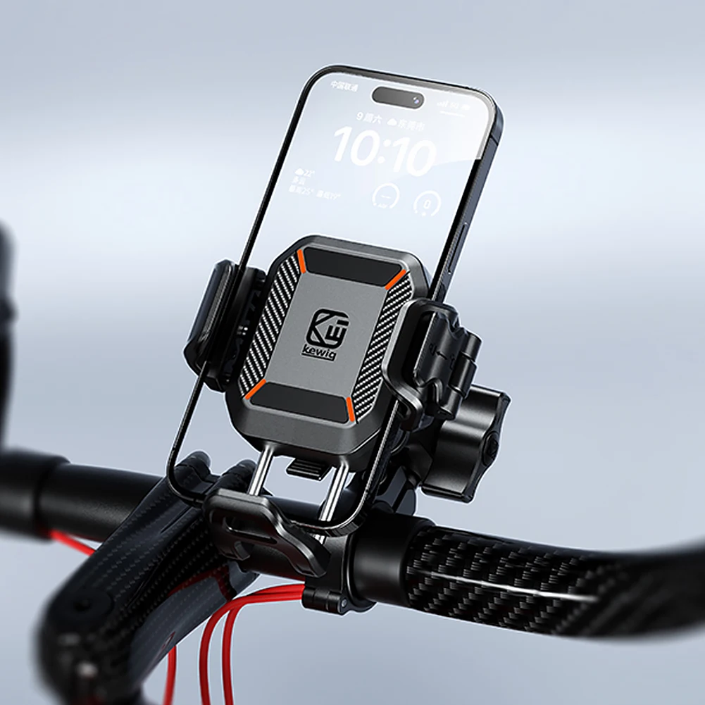 Handlebar GPS Navigation Bracket Anti-Vibration Electric Bicycle Navigation Holder Camera Friendly Motorcycle Smartphone Support