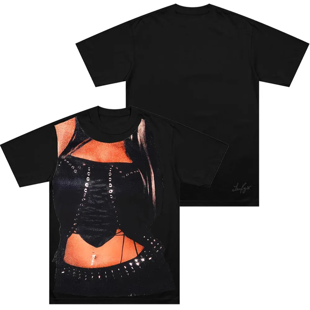 KATSEYE periféricos divertidos MANON Lara Daniela camisetas con estampado gráfico hombres mujeres cuello redondo algodón camisetas cómodas Casual Harajuku Top