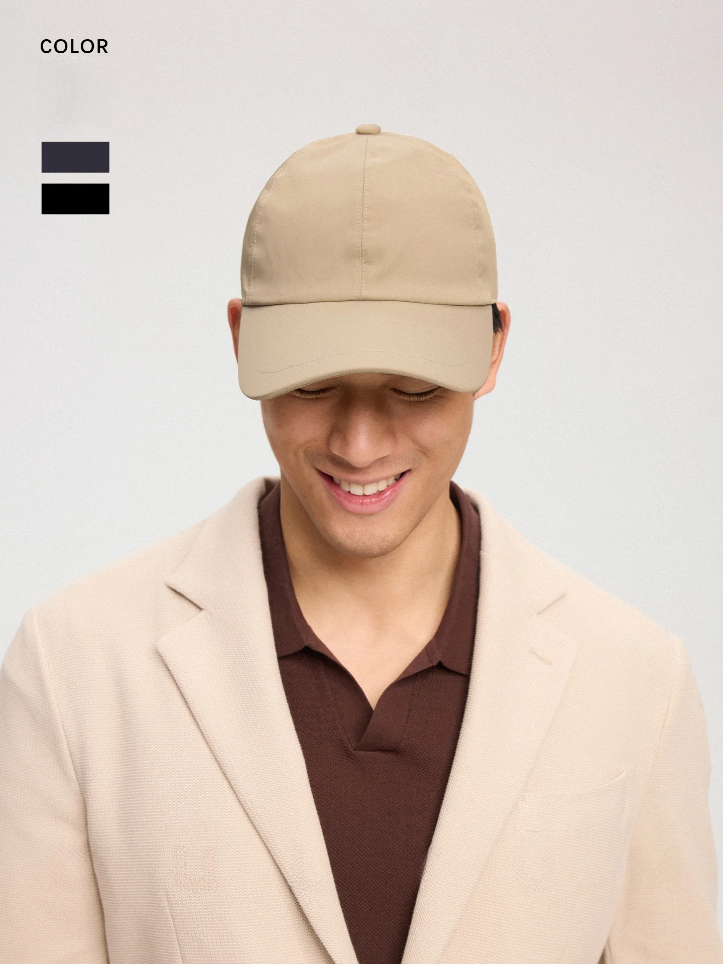 cultum-men's-baseball-cap-breathable-soft-top-versatile-casual-hat-duckbill-cap-polyester-fiber-adjustable-circumference