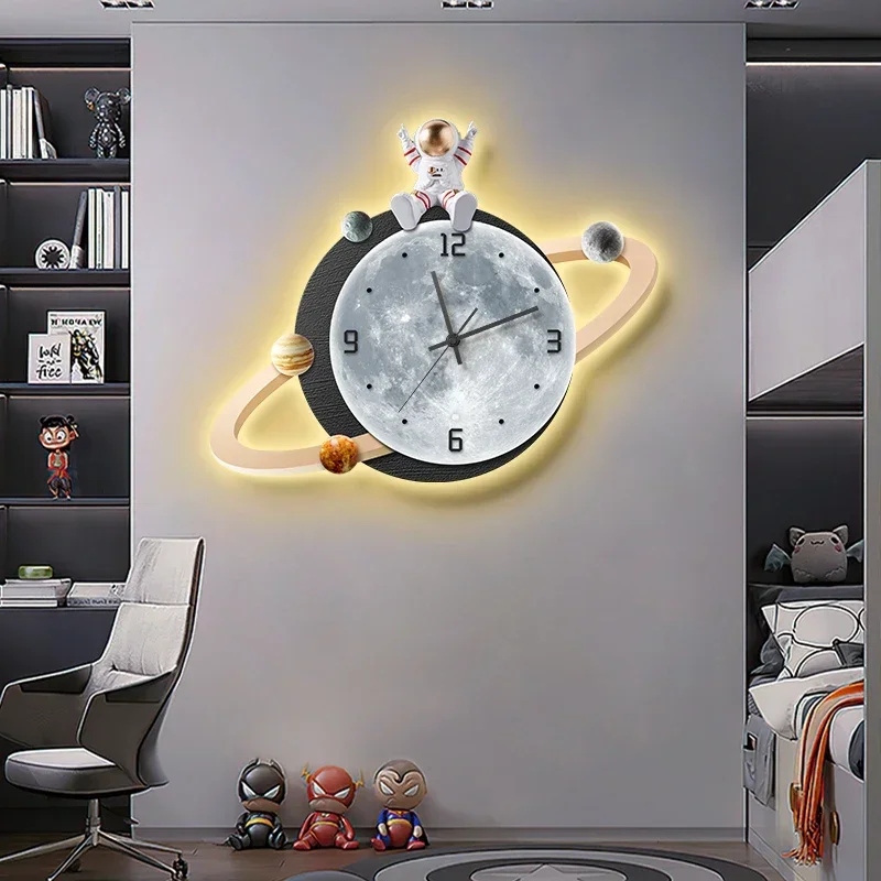 Nordic Minimalist Wall Clocks Restaurant Led Living Room Art Mural Wall Watch Big Size Modern Reloj De Pared Home Decoration