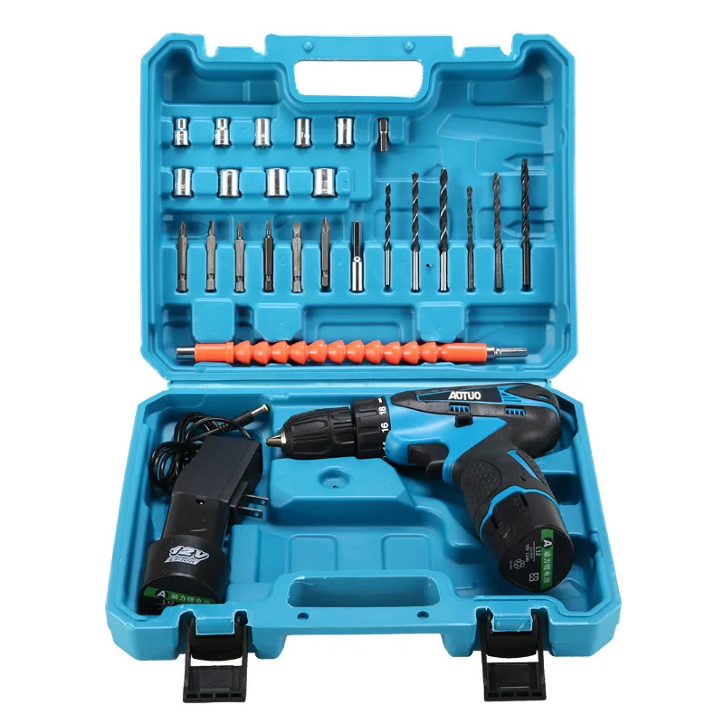 New Rechargeable Drill Lithium Electric Drill 36VF Electric Screwdriver Electric Hand Drill Package Power Tools Tool Kit