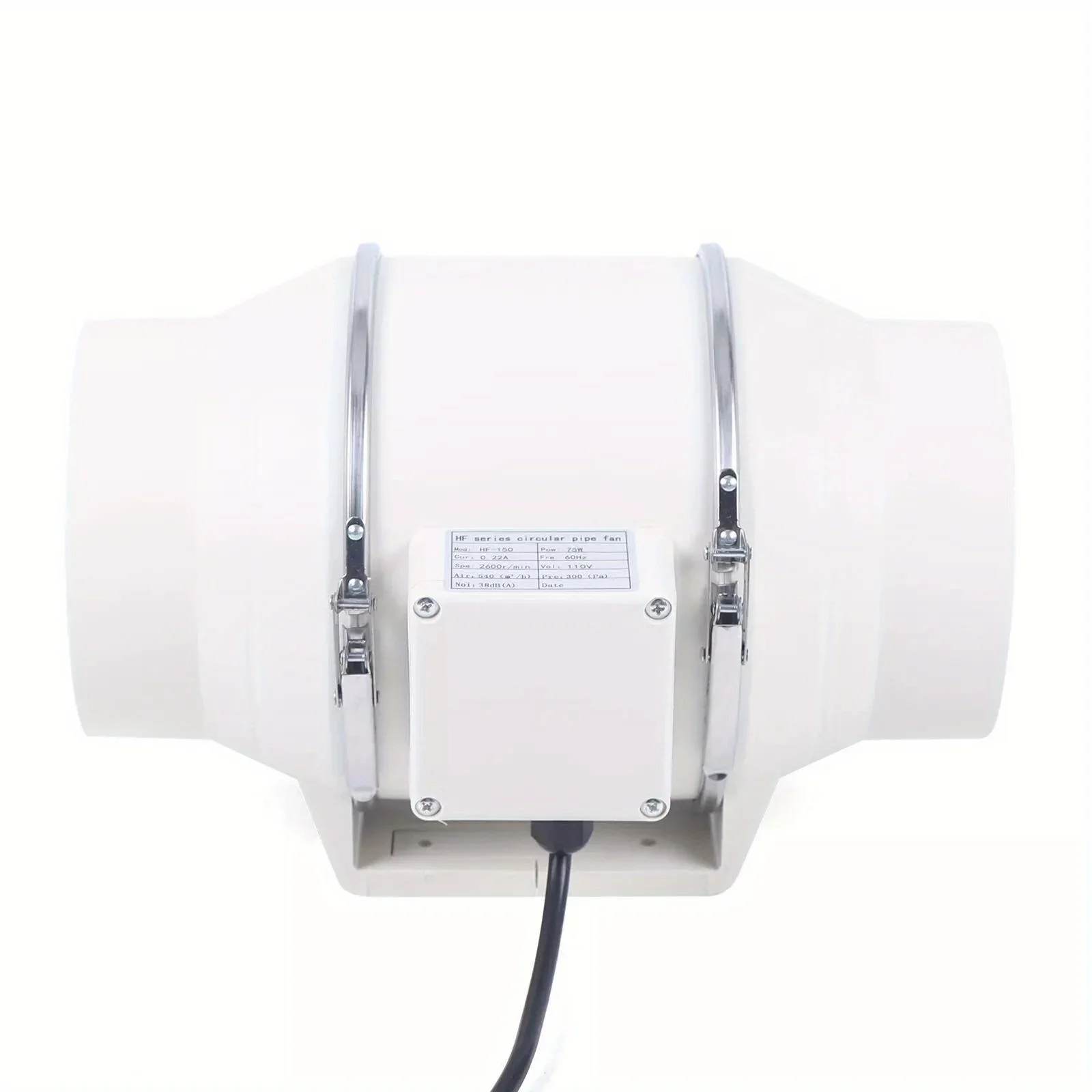 4'' 5'' 6" Inline Duct Fan Ventilation Exhaust Blower Fans Quiet for Ducting