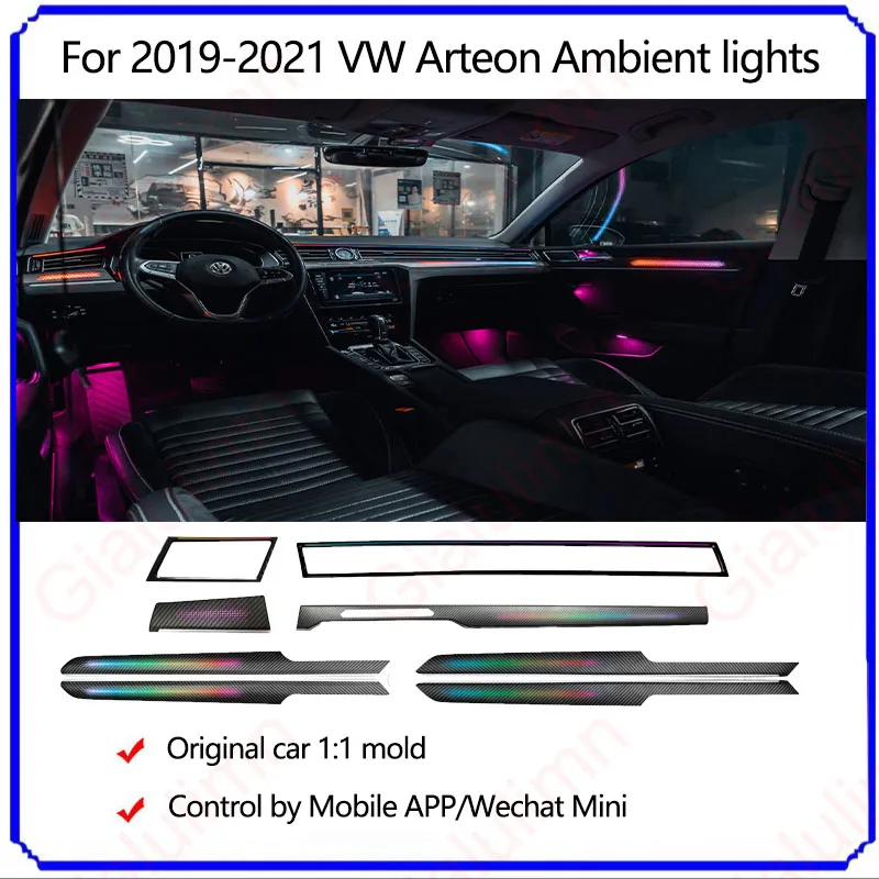 

Gialulimn LED Ambient Light for VW Arteo CC 2019-2020 Atmosphere environmental MoodLight Lamp Interior trim Decorative lighting