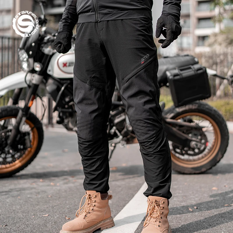 

SFK Newest Motorcycle Trousers Men's Riding Pants Summer Quick Drying Breathable With CE Protective Armor Equipemt Accessories