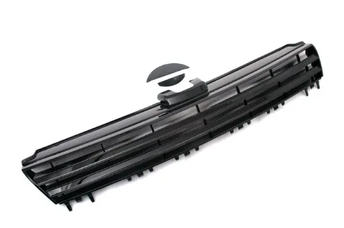 

Styling Double Black Line Badgeless Gloss Black Front Center Grille New for Volkswagen Golf MK7 Durable