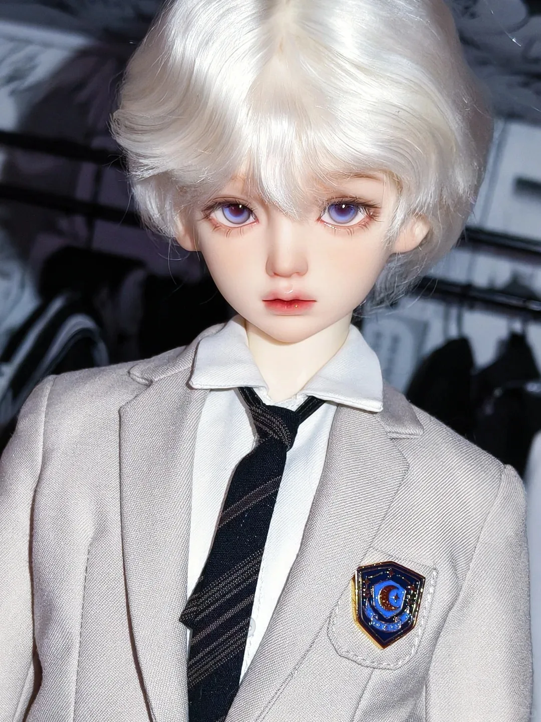 

1/4 Scale Movable Joints BJD Doll Set - Small Cowboy Boy SD Resin Figure with Spot Makeup Humanoid Design for Collectors