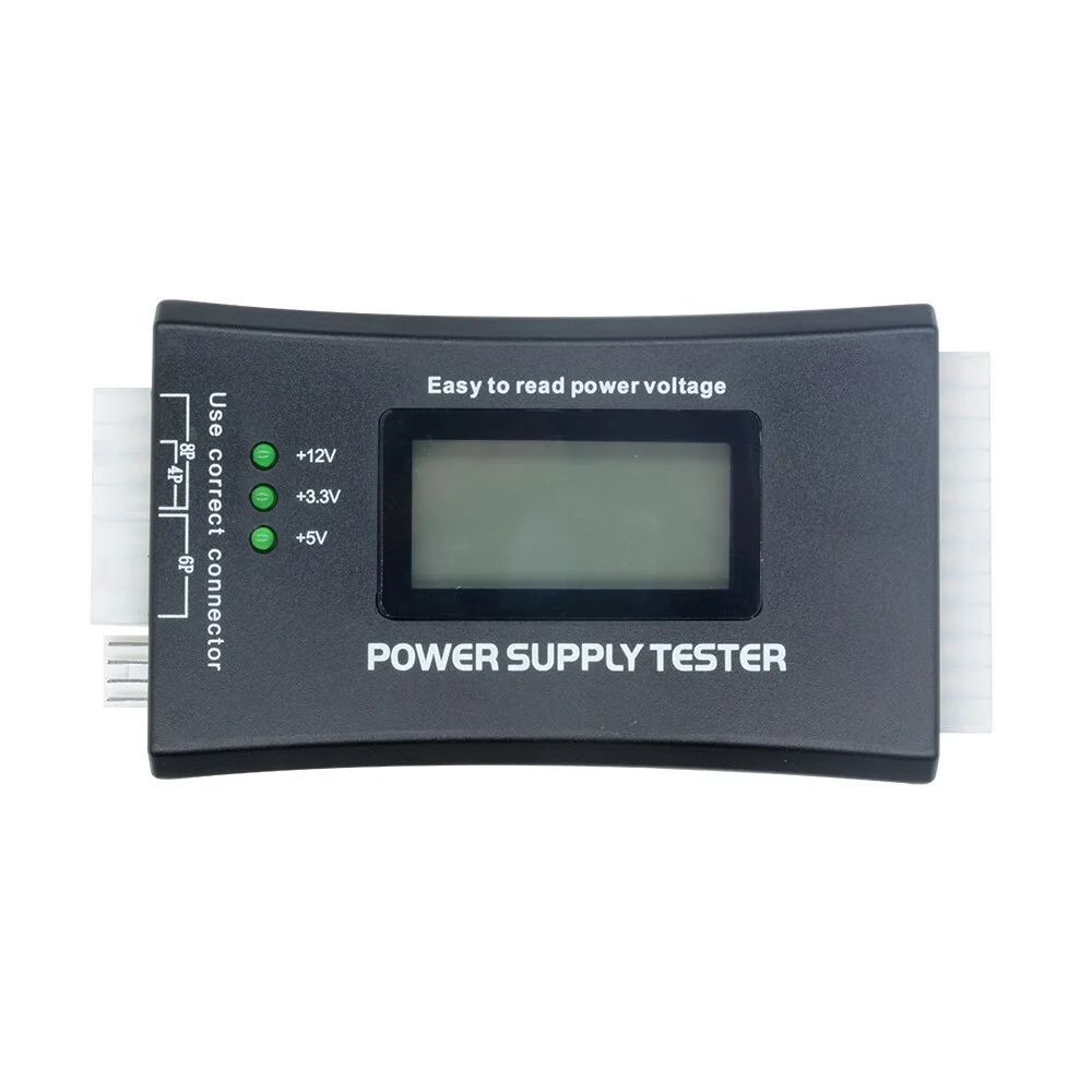 20/24 Pin Power Supply Tester Digital LCD Monitor PC Computer Atx Source Tester Power Supply Measurement Diagnostic Tester Tool