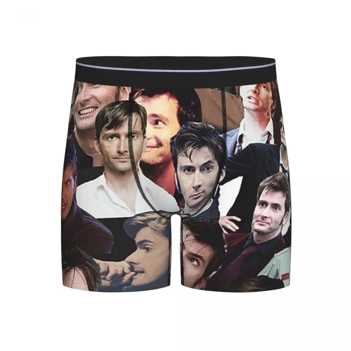 

Long Boxer Underpants Shorts David Tennant Collage Panties Men's Comfortable Underwear for Homme Man Boyfriend Gifts