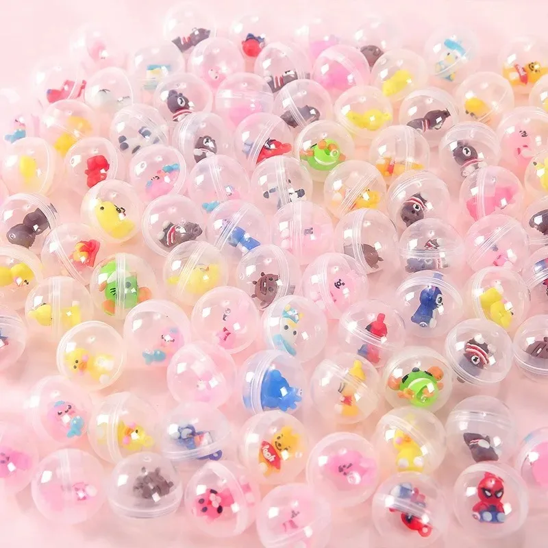 32mm Transparent Twisted Egg for Mini Claw Machine Toys Accessories Cute Animal Plush Dolls Doll Kids Arcade Crane Machine Gift