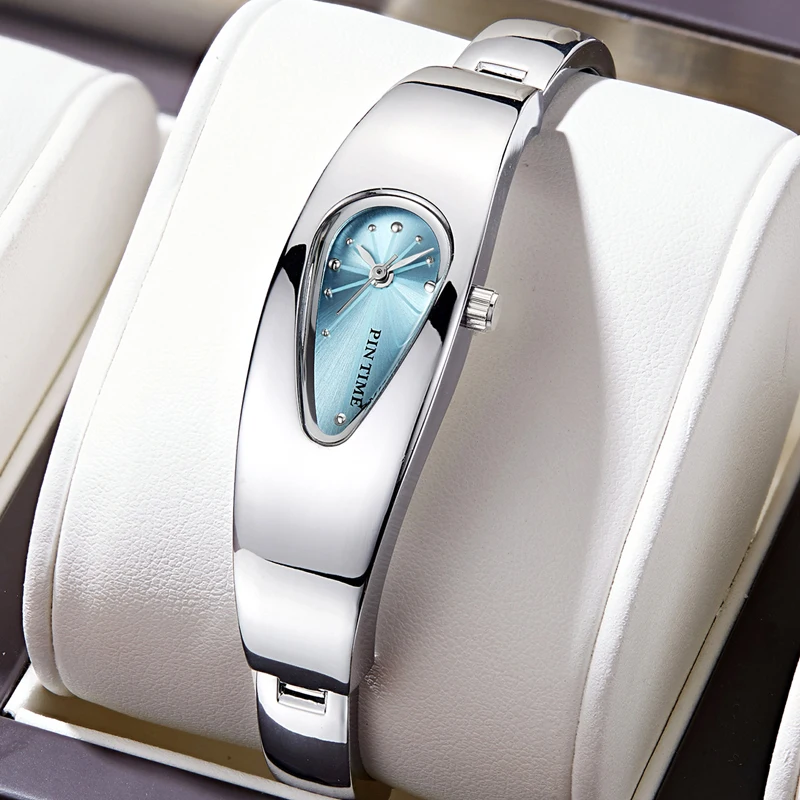 

New Shaped Teardrop Quartz Watch Bracelet Water Droplet Waterproof Male Female Couple Advanced Y2K Exquisite Ins Niche Watches