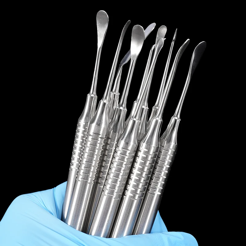 

10 шт., двойные концы, зубной имплантат, периодический лифт, инструмент, сепаратор, разветвитель перисталя, инструмент для отражания и втягивания, комплект