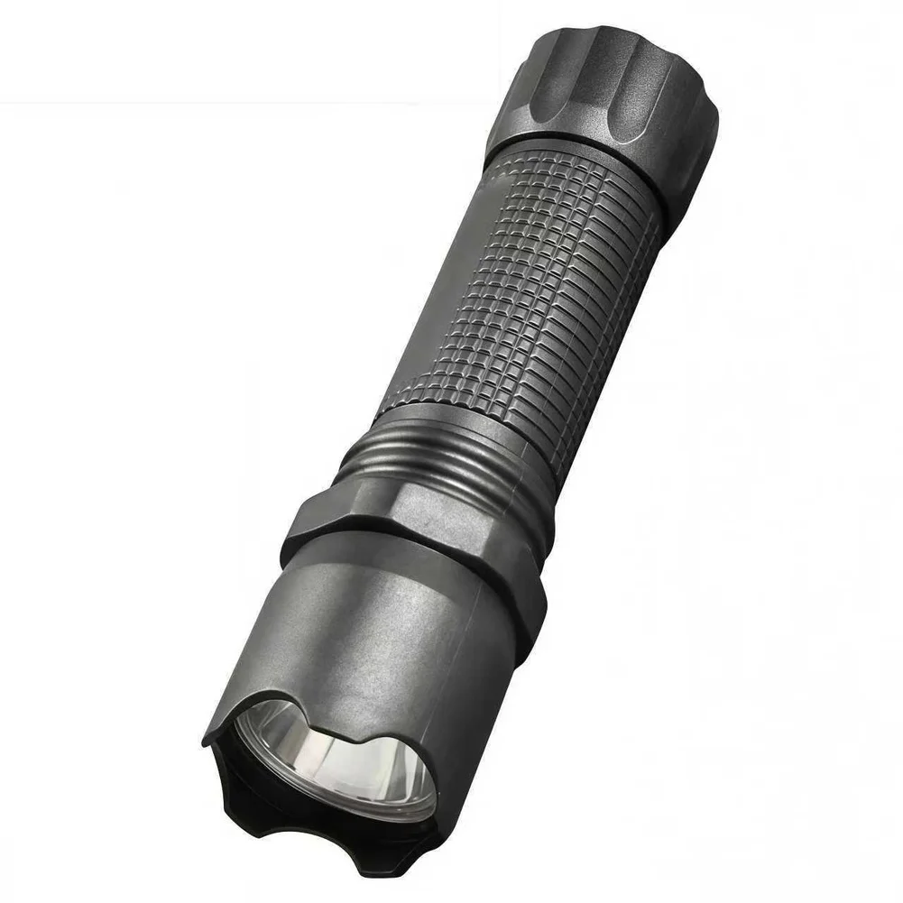 Compact Rechargeable Flashlight USB Powered LED Light 200m Range IP44 Waterproof for Camping Hiking and Travel