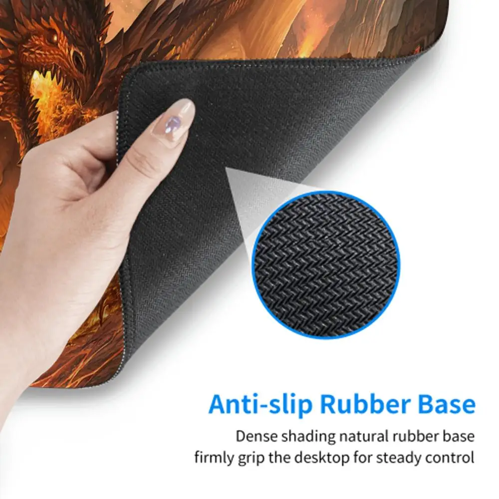 Game D-Dungeons D-Dragons D-DND Mousepad Office Small Large PC Computer Keyboard Mouse Game Rubber Anti-Slip Mice Mat Big