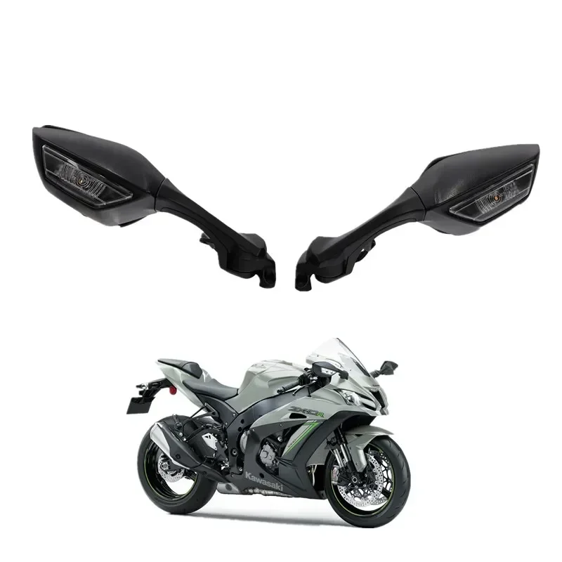 

Аксессуары для мотоциклов Kawasaki Ninja ZX10R ZX 10R 2021, светодиодные боковые зеркала заднего вида, мотор