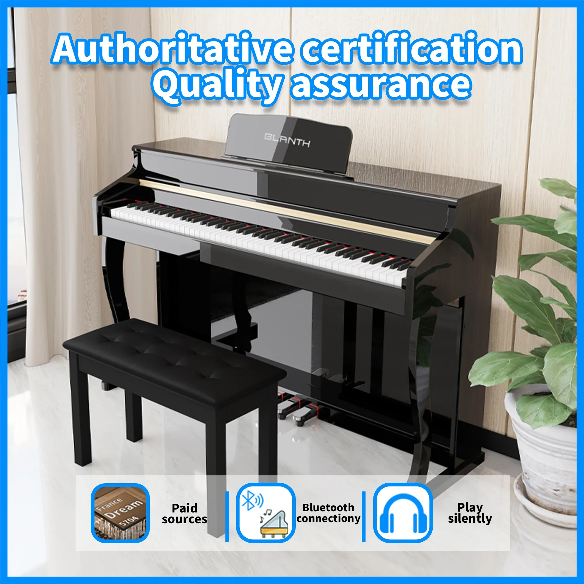 BLANTH piano 88 key weighted digital piano electric piano professionnel musical instruments