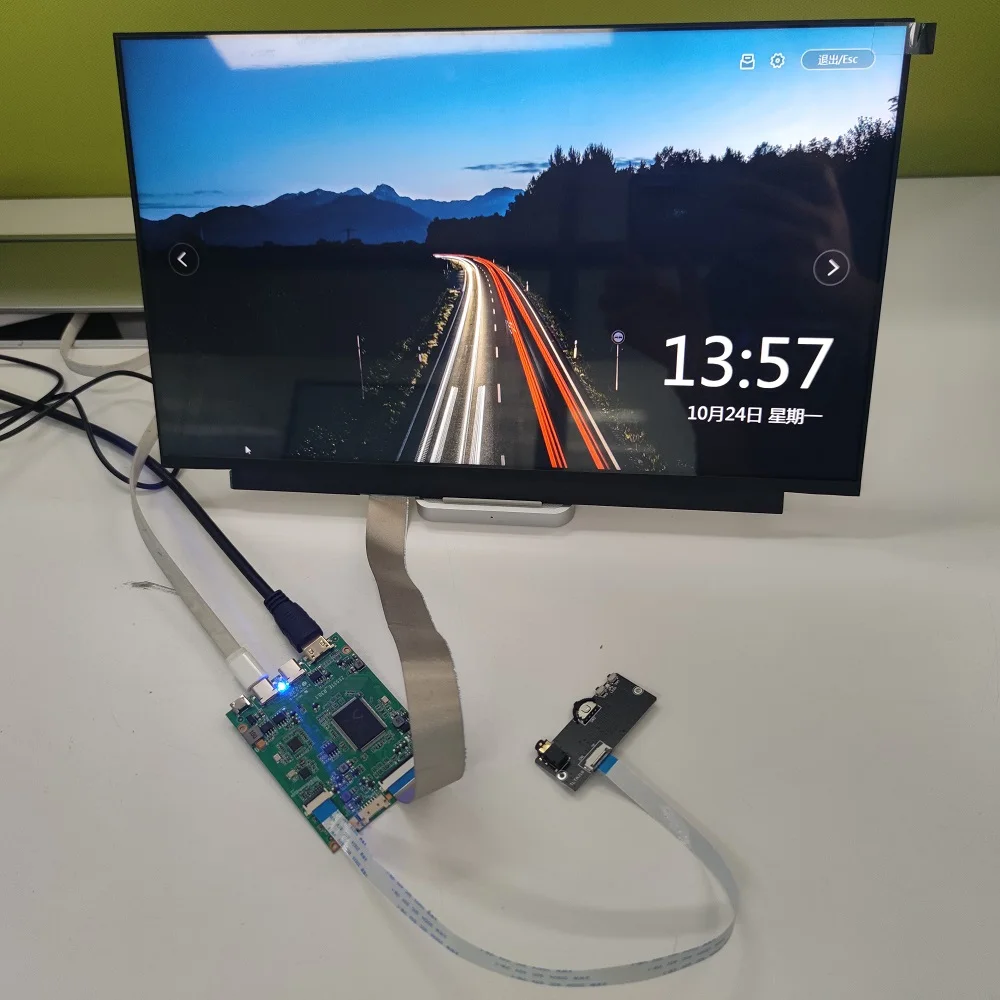 

Плата контроллера для ПК, светодиодный USB-портом Type-C, mini HDMI, 5 В + 17,3 дюйма, 1920X108 0, Светодиодная панель IPS, экран EDP, для ноутбука, raspberry