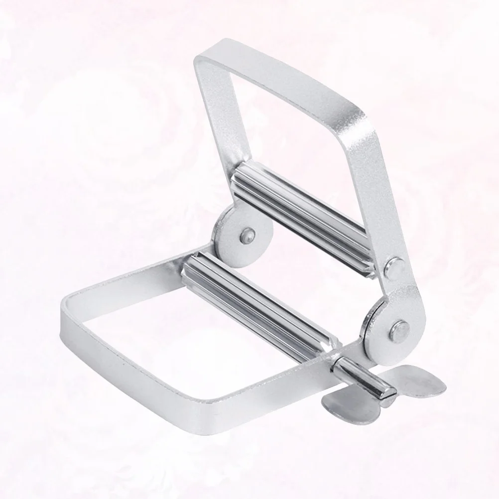 

Efficient Toothpaste Squeezer Stainless Steel Design for Daily Use Cream Cleanser Dispenser Tool Silver Toothpaste Extruder