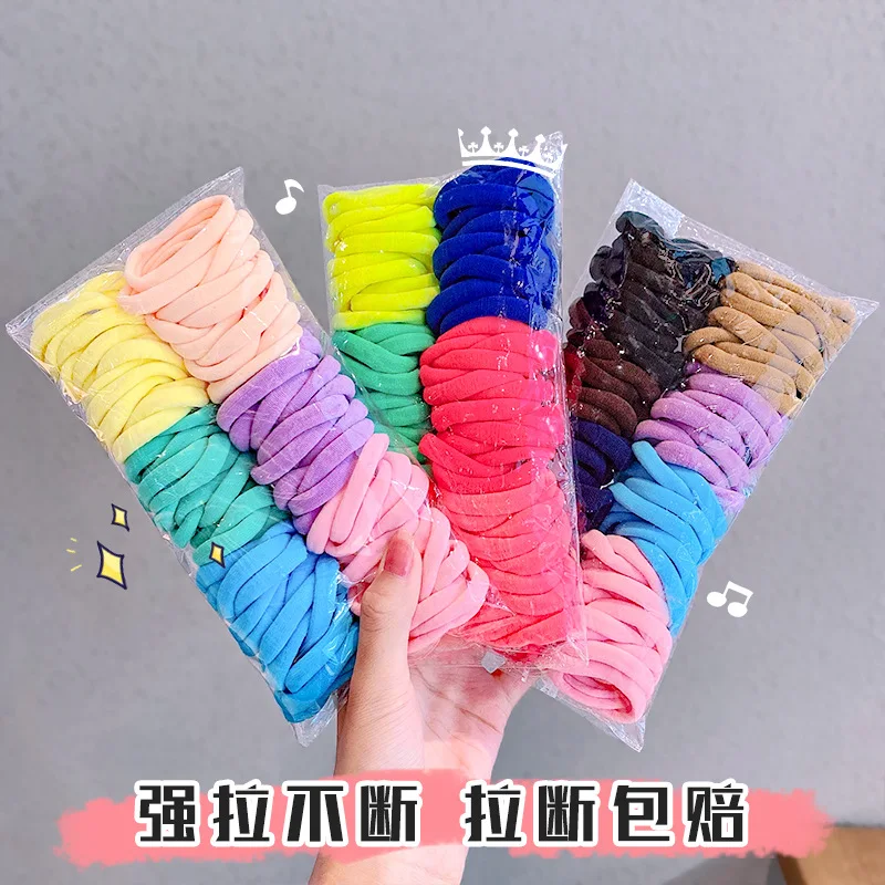 

150pcs/set Candy Color Hair Rope Ladies Sports Hair Accessories Combination Set Simple Versatile Rubber Band Hair Accessories