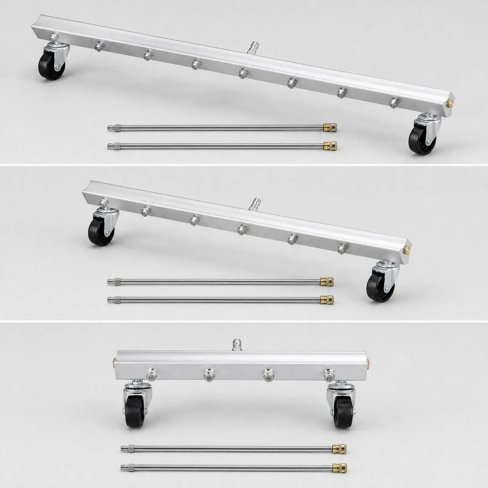 Pressure Washer Surface with Caster Wheels Metal Wheeled Pressure Washer Surface Easy to Maneuver for Driveways, Garages,