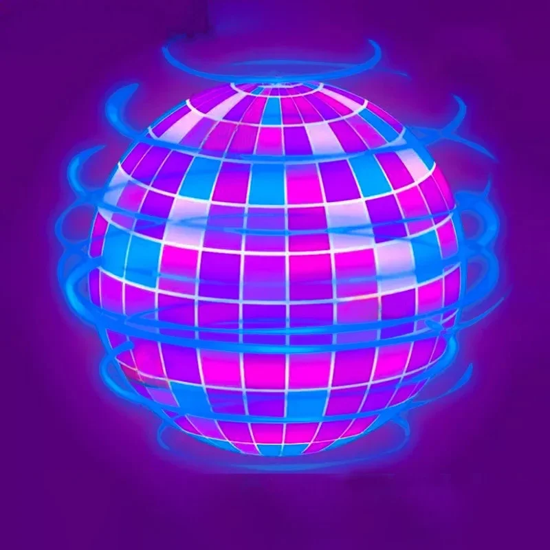 ألعاب ماجيك فلاينج بول برو سبينر يتم التحكم فيها يدويًا وإضاءة بوميرانج وجهاز تحكم عن بعد بدون طيار للبالغين والأطفال هدية التفاعل