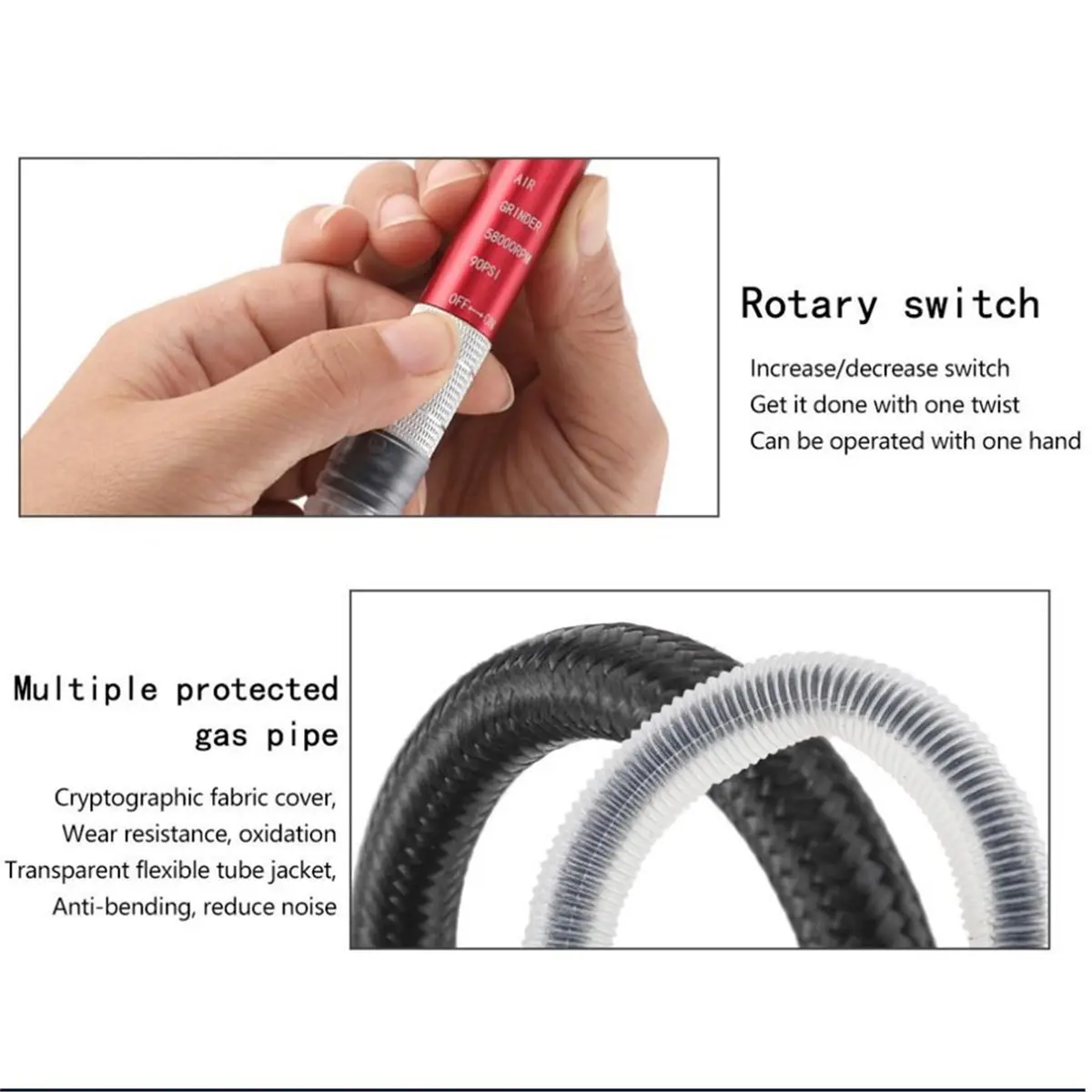 ~！【Best Seller】Air Micro Die Grinder Pencil Pneumatic Grinding Pen High Speed Cutting Wood Jewelry Grinding Pneumatic Tool