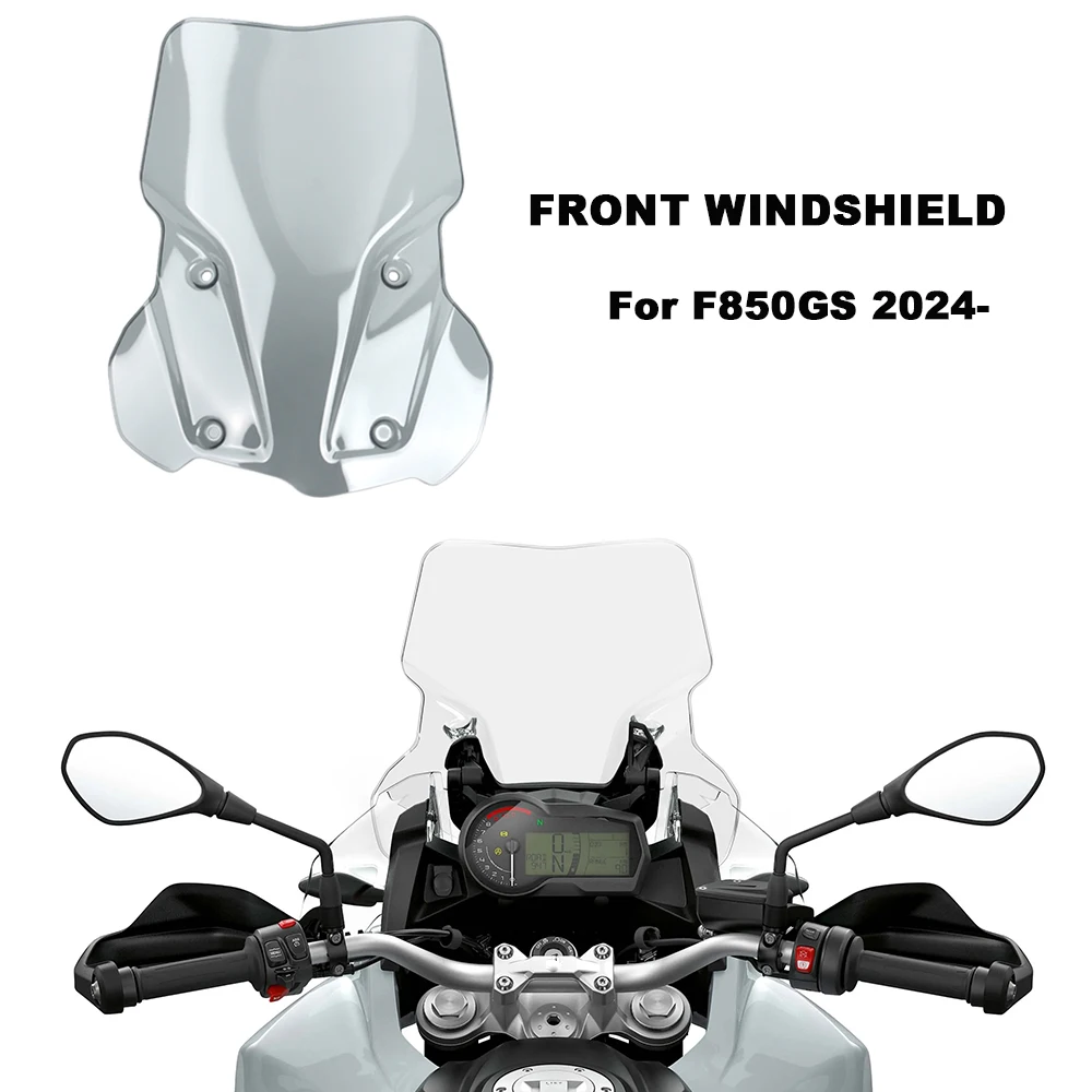 

For BMW F850GS F 850 GS F850 GS 2024- Motorcycle Parts Front Windscreen Windshield Wind Screen Shield Protector Deflector Guard