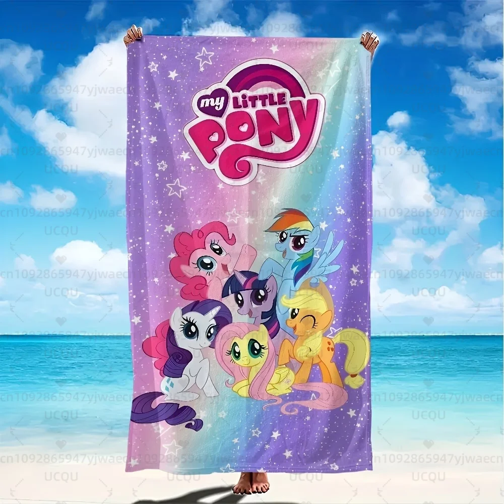 1 toalla de playa My Little Pony, toallas de baño coloridas para niña, de secado rápido, sin arena, para playa, Yoga, Spa, gimnasio, piscina, toalla de playa