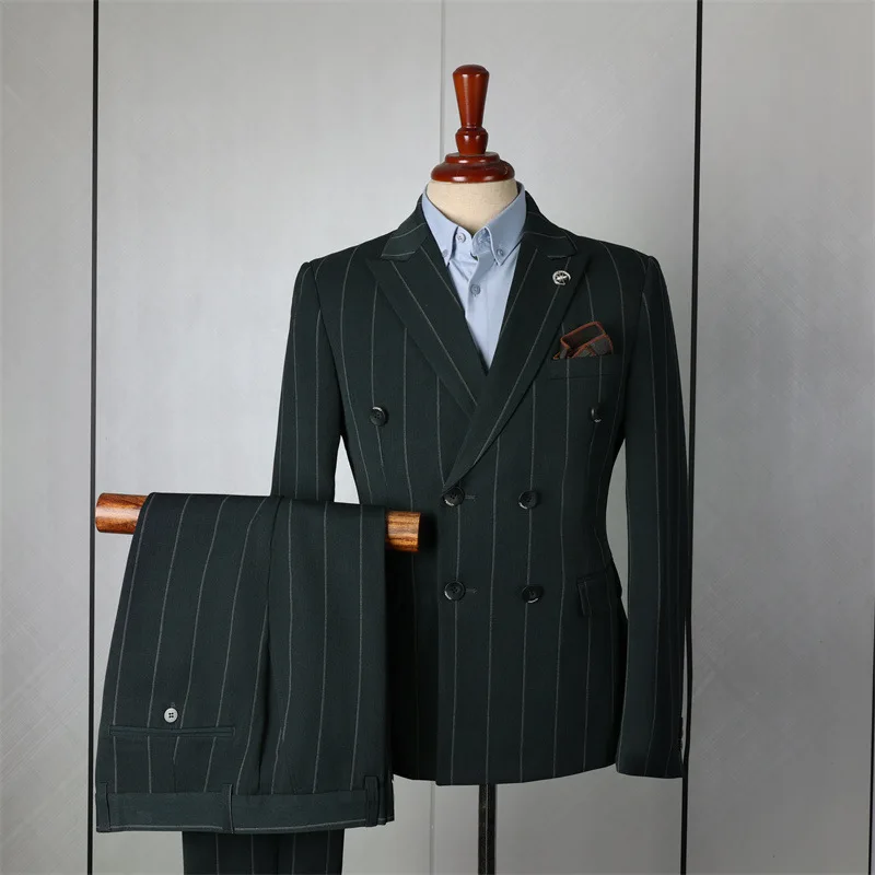 (23) Customized Fashionable Suits for Men, Double-breasted Business Suits